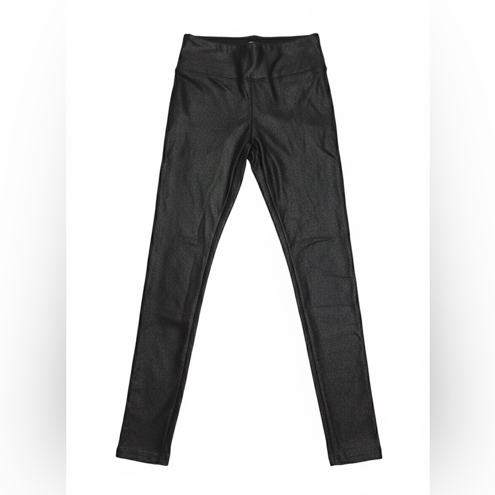 Chic Black Faux Leather Pants